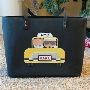 Karl Lagerfeld taxi maybelle tote